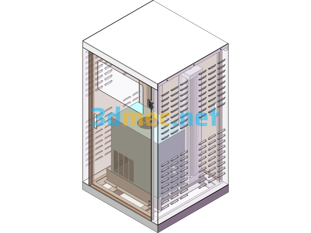 Sheet Metal Cabinet Micro Positive Electrical Cabinet - 3D Model SolidWorks Free Download