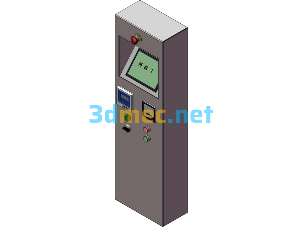 Sheet Metal Cabinet Control Cabinet - 3D Model SolidWorks Free Download