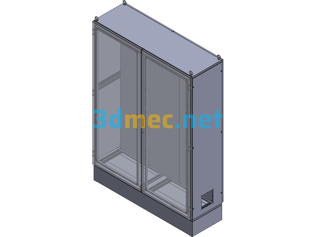 Sheet Metal Cabinet Imitation Rittal PS Cabinet 1500 Width 1900 Height 500 Depth - 3D Model SolidWorks Free Download