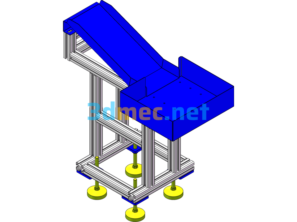 NG Material Receiving Mechanism - 3D Model SolidWorks Free Download