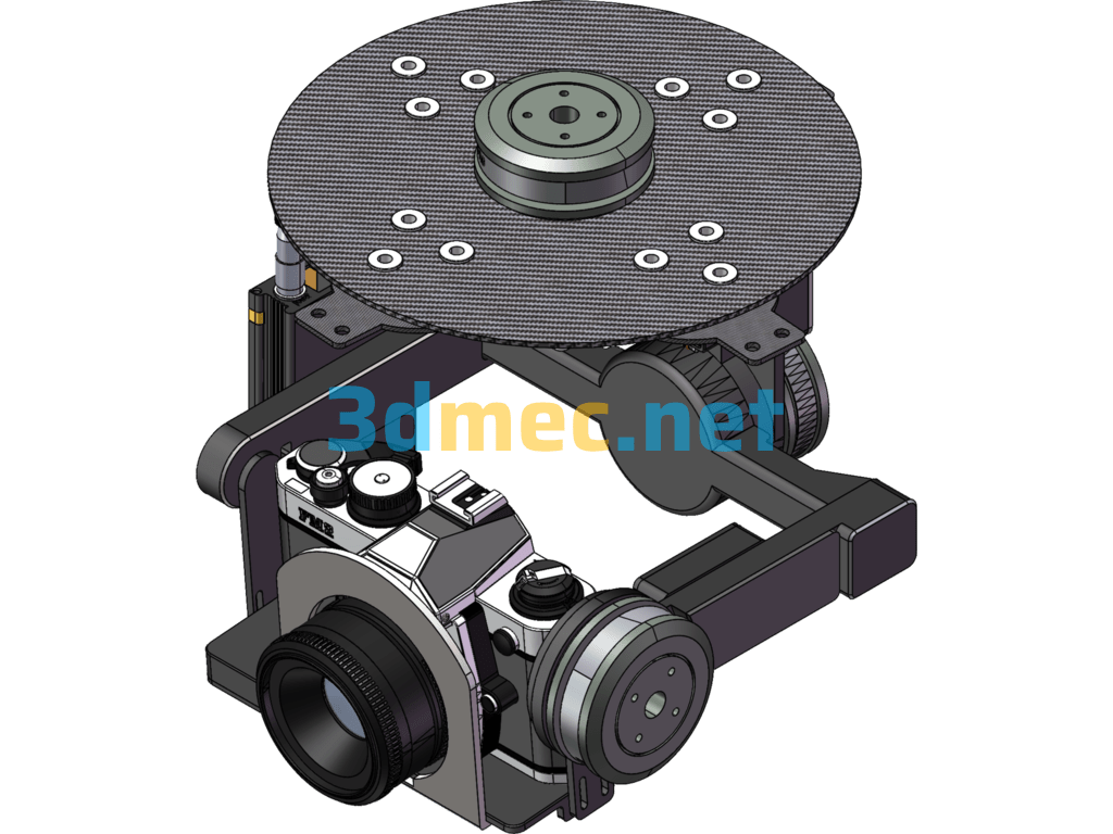 Drone Gimbal - 3D Model SolidWorks Free Download