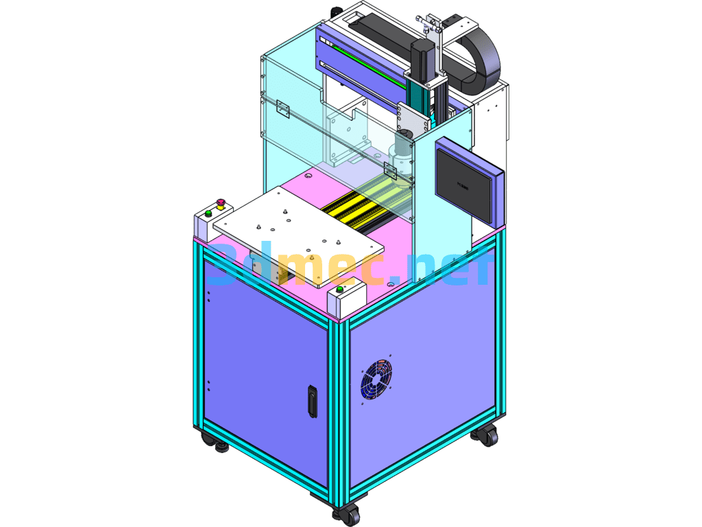 PCB Board Splitting Machine, Board Splitting Machine - 3D Model SolidWorks Free Download