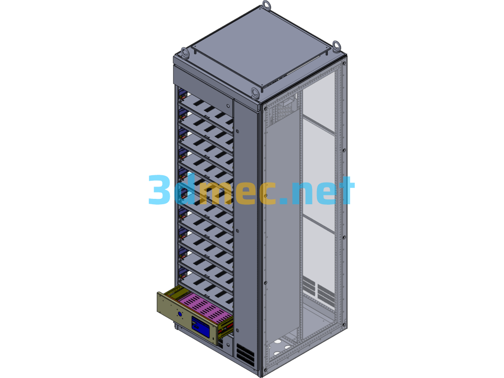 Sheet Metal Cabinet GCS Type Low Voltage Withdrawable Switch Cabinet - 3D Model SolidWorks Free Download