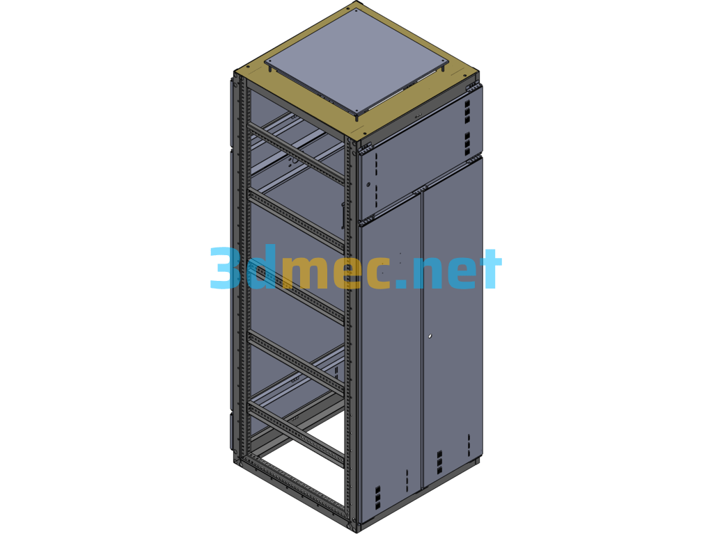 Sheet Metal Cabinet GGD Cabinet - 3D Model SolidWorks AutoCAD-ZWCAD Free Download