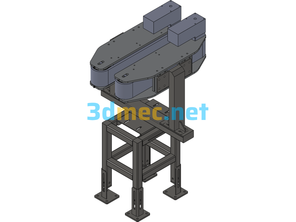 Bottle Clamp Conveyor - 3D Model SolidWorks Free Download