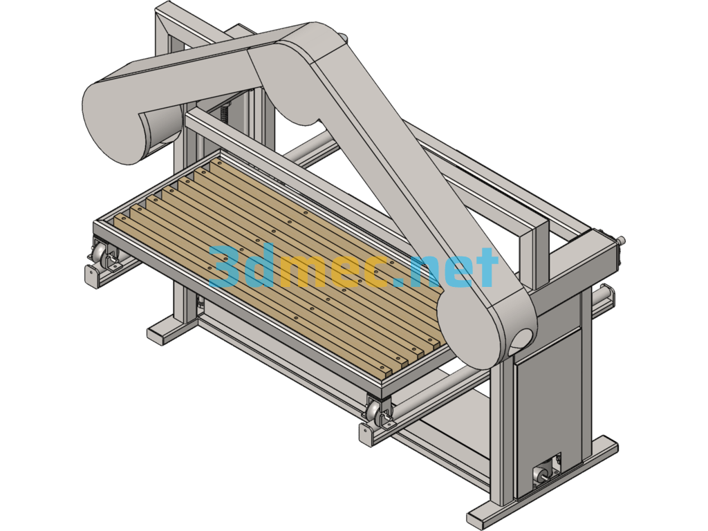 Triangle Wire Drawing Machine - 3D Model SolidWorks Free Download