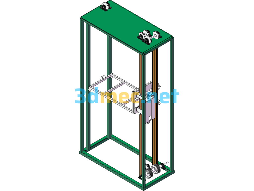 Material Conveying Elevator - 3D Model SolidWorks Free Download