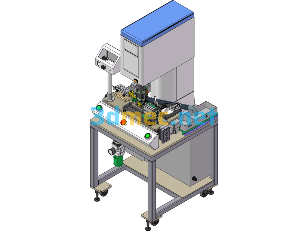 Automatic Electronic Servo Press - 3D Model SolidWorks Free Download