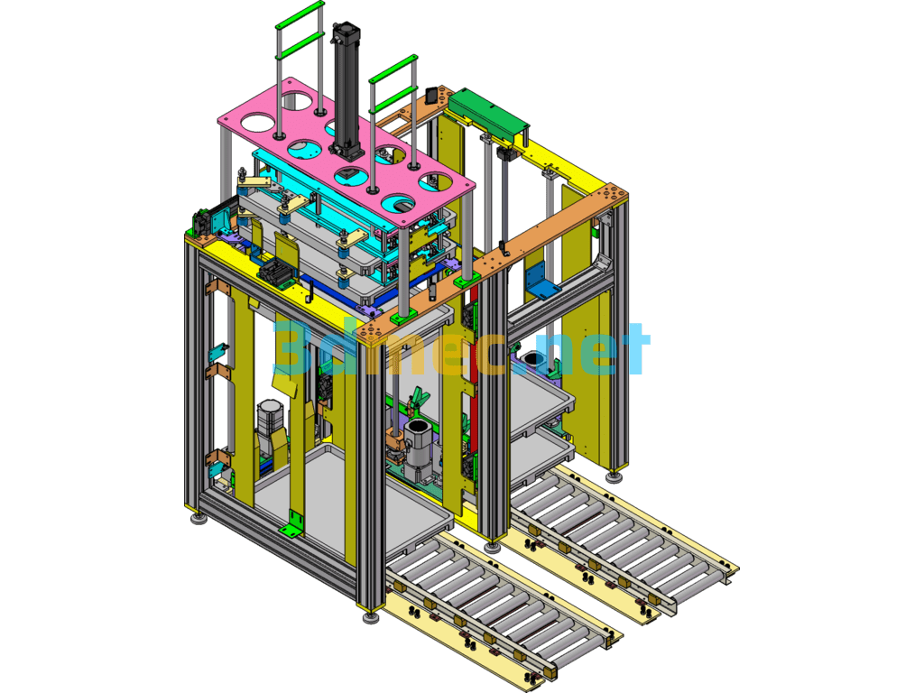 Pallet Conveying And Transfer Equipment - 3D Model SolidWorks Free Download