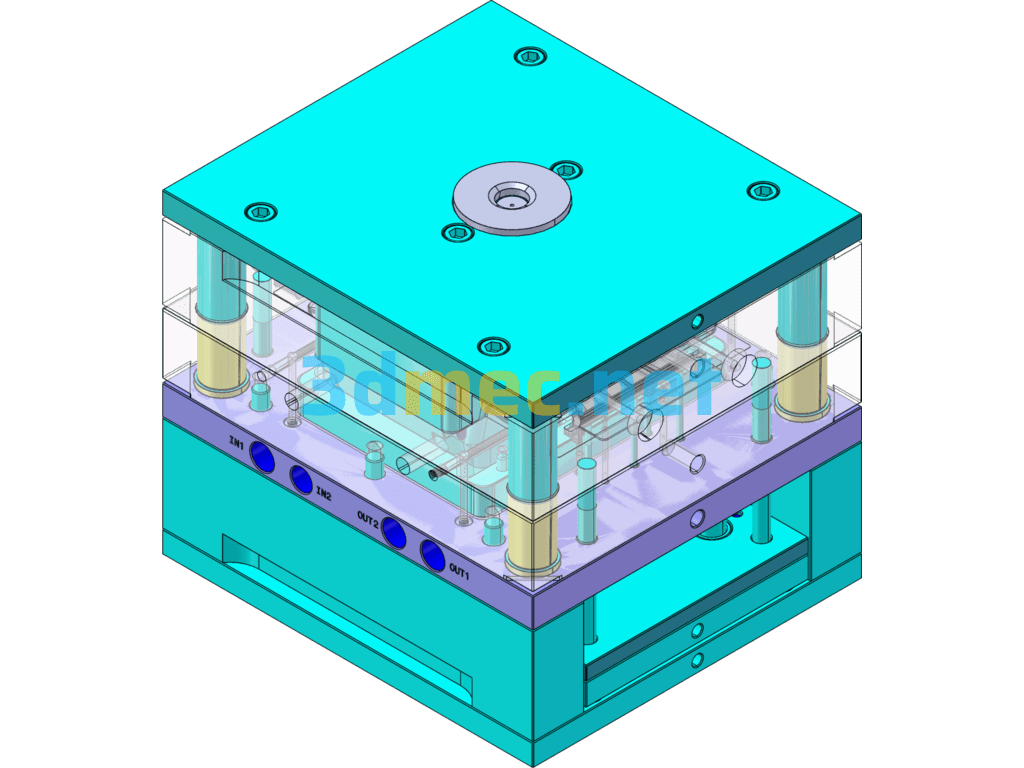 Injection Mold Design - 3D Model SolidWorks Free Download