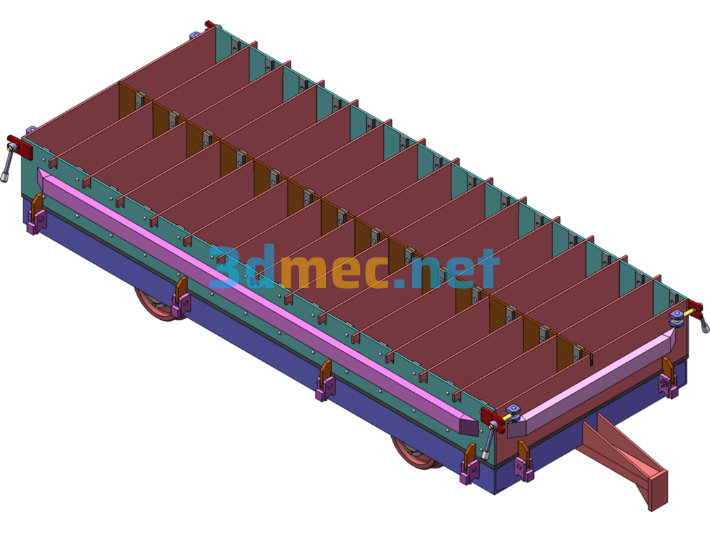 Building Block Mould Car - 3D Model SolidWorks Free Download