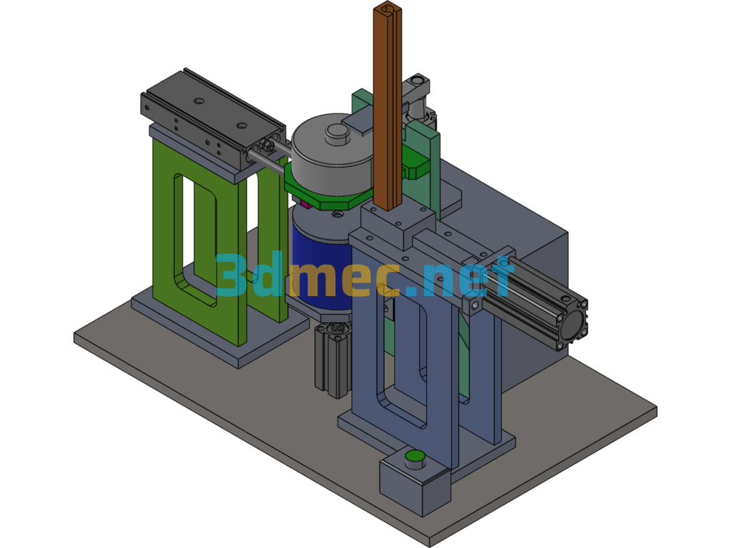 Air Conditioner Motor Grease Machine - 3D Model SolidWorks Free Download