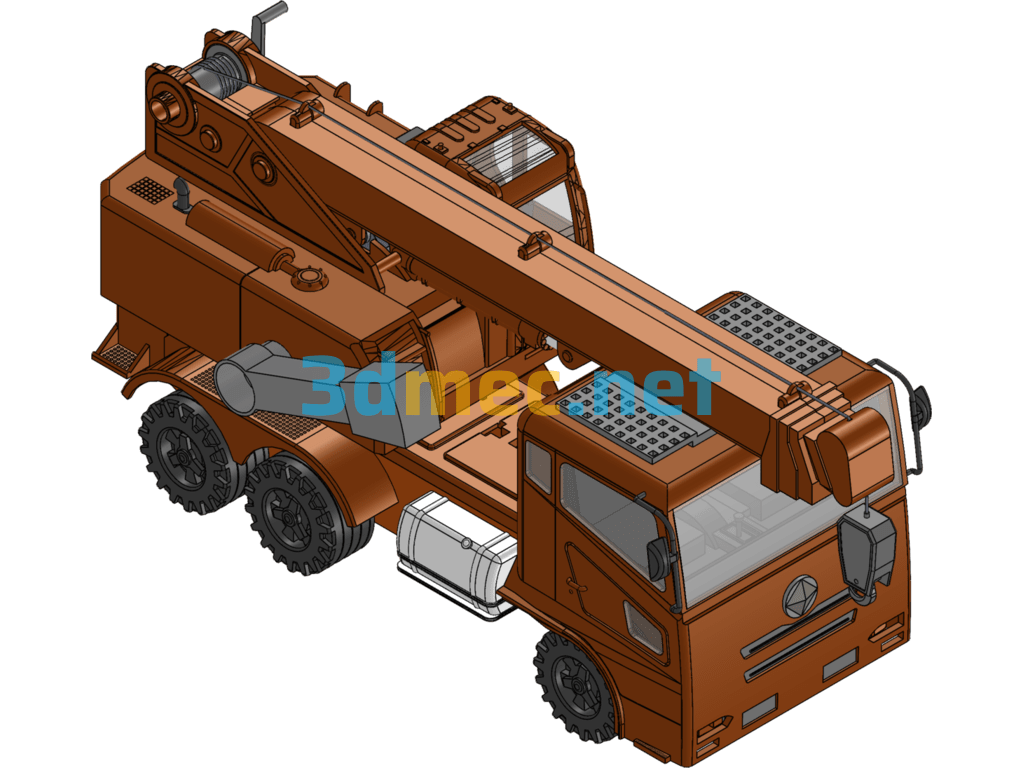 Toy Crane - 3D Model SolidWorks Free Download