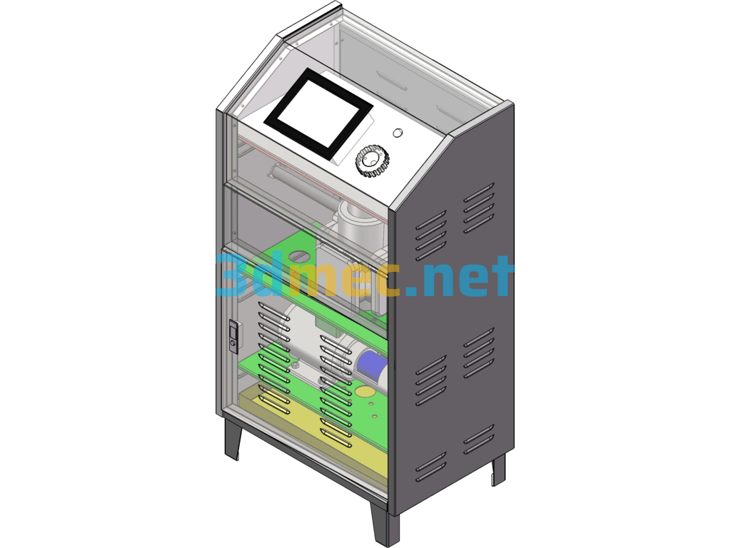 PLC Control Cabinet - 3D Model SolidWorks Free Download