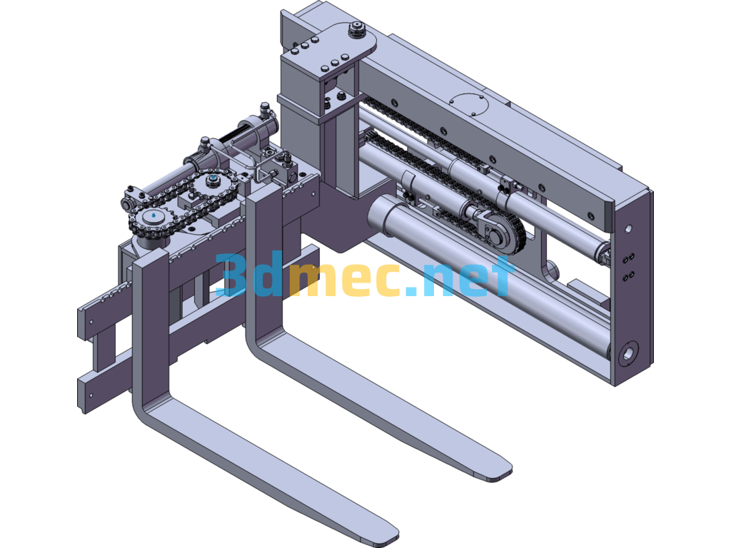 Classic Transmission Truck Chassis 180-Degree Rotating Mechanism - 3D Model SolidWorks Free Download