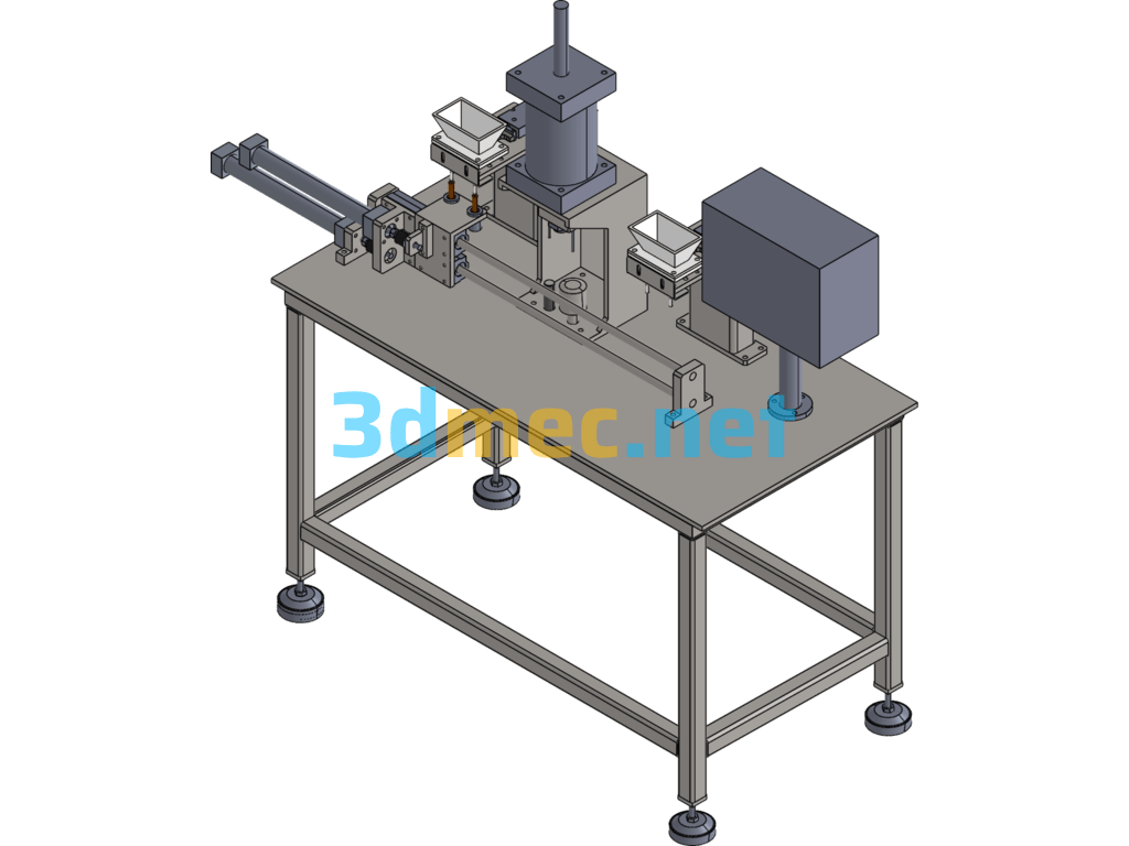 Spark Plug Ignition Agent Automatic Filling Equipment - 3D Model SolidWorks Free Download