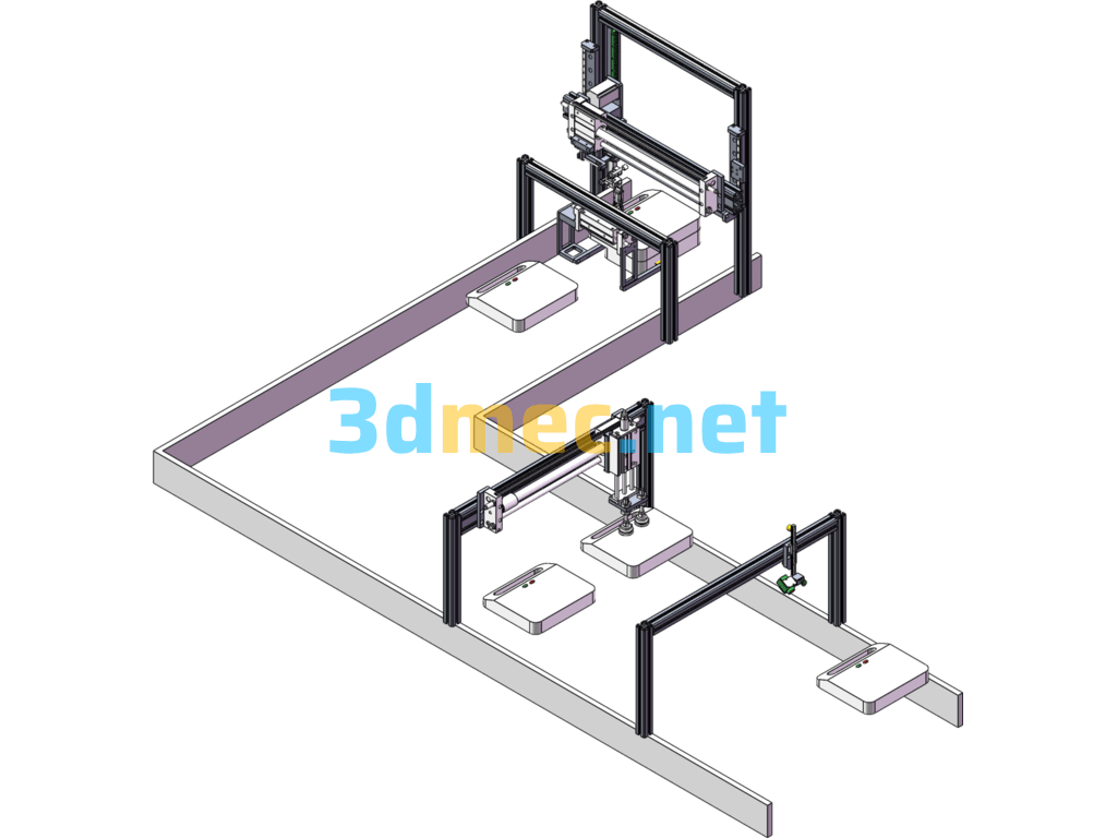 Sandwich Testing Line - 3D Model SolidWorks Free Download