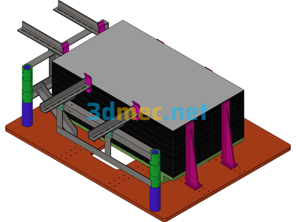 Punch Feed Positioning Mechanism - 3D Model SolidWorks Free Download