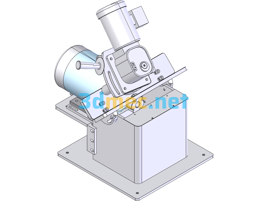 Feeding Type Flat Plate Beveling Machine Complete Set - 3D Model SolidWorks Free Download