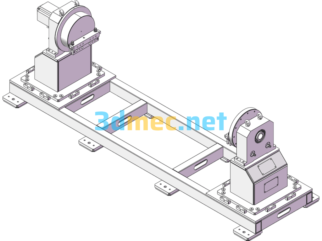 1t Head And Tail Frame Welding Positioner - 3D Model SolidWorks Free Download