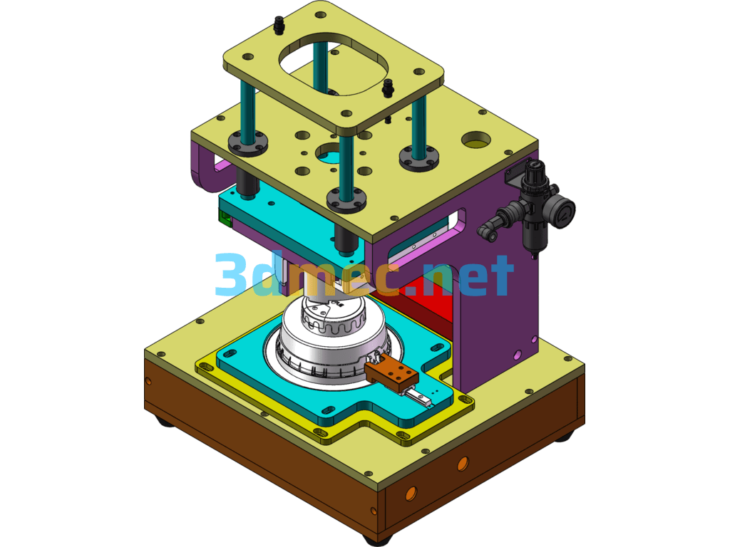 Noodle Ring Press - 3D Model SolidWorks Free Download