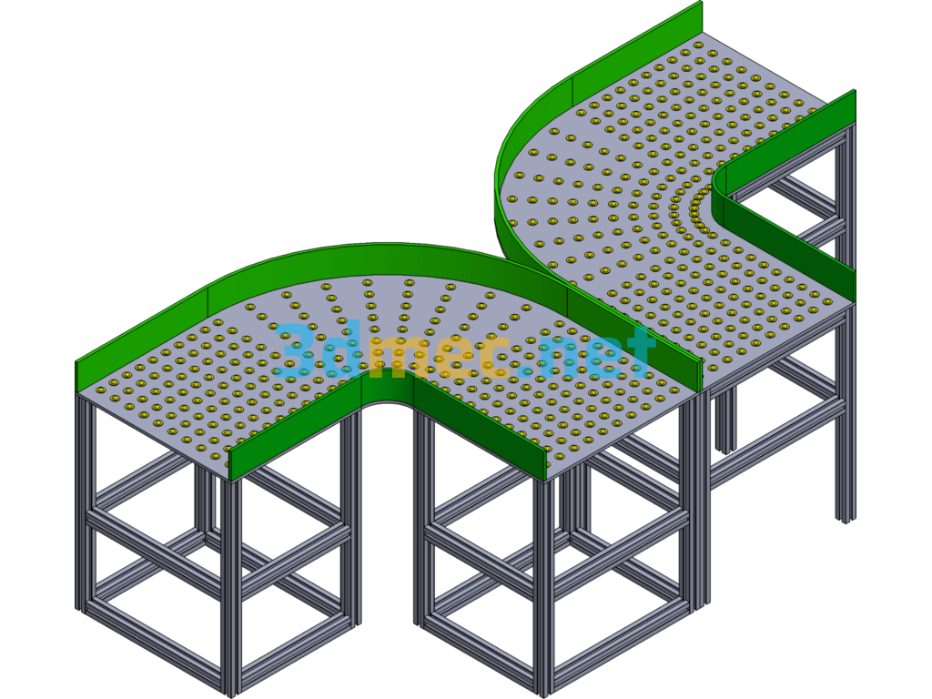 Reversing Universal Ball Production Line - 3D Model SolidWorks Free Download