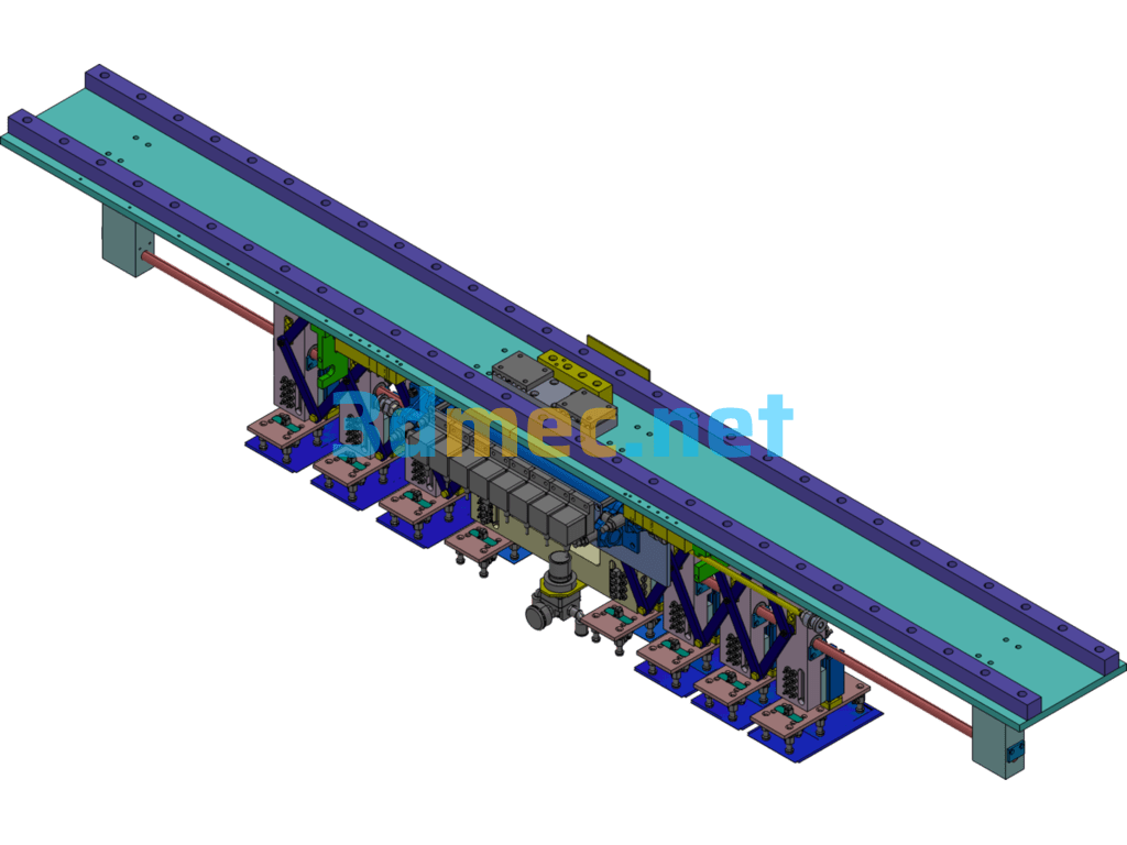 Non-Standard Variable Spacing Mechanism 1 - 3D Model SolidWorks Free Download