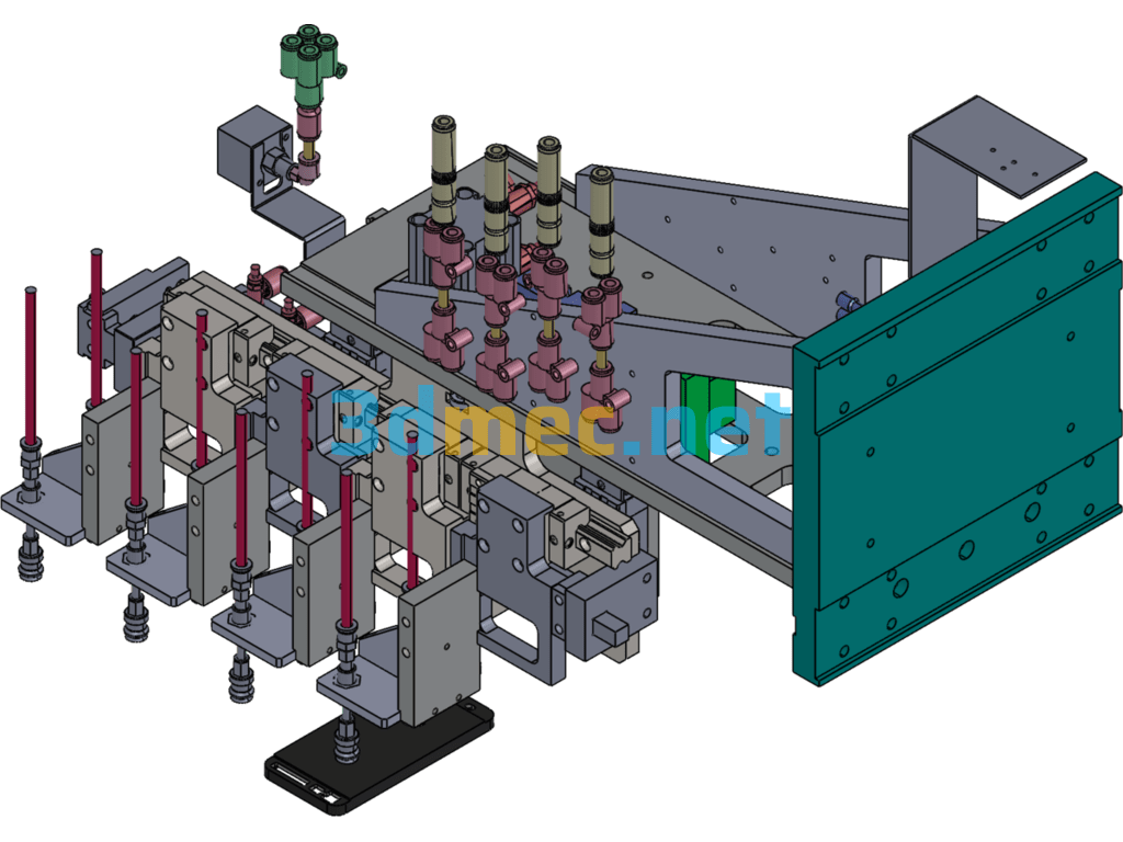 Non-Standard Variable Spacing Mechanism 4 - 3D Model SolidWorks Free Download