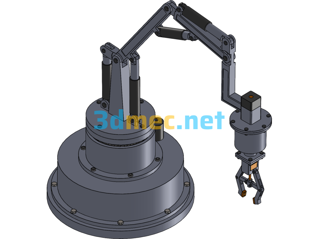 Machine Tool Loading And Unloading Robot (Graduation Project) - 3D Model SolidWorks Free Download