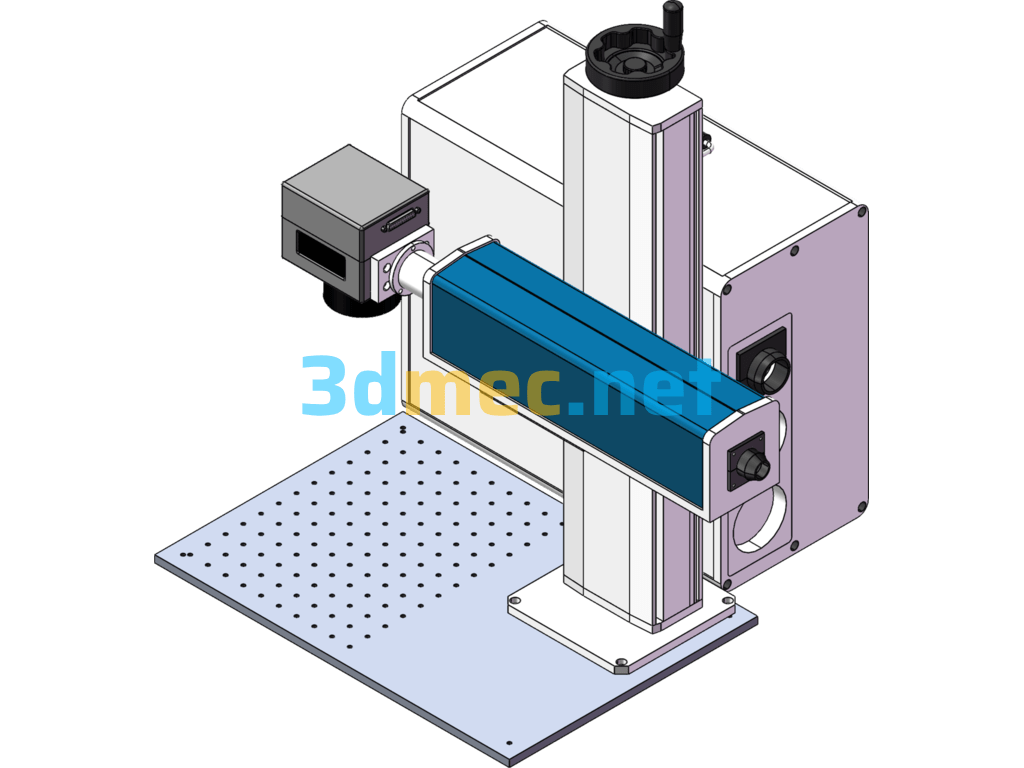 Desktop Fiber Laser Marking Machine - 3D Model SolidWorks Free Download