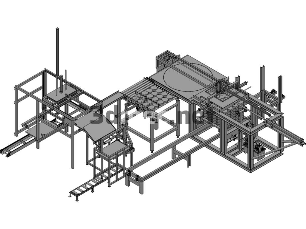 Food Processing Sorting Machine - 3D Model SolidWorks Free Download