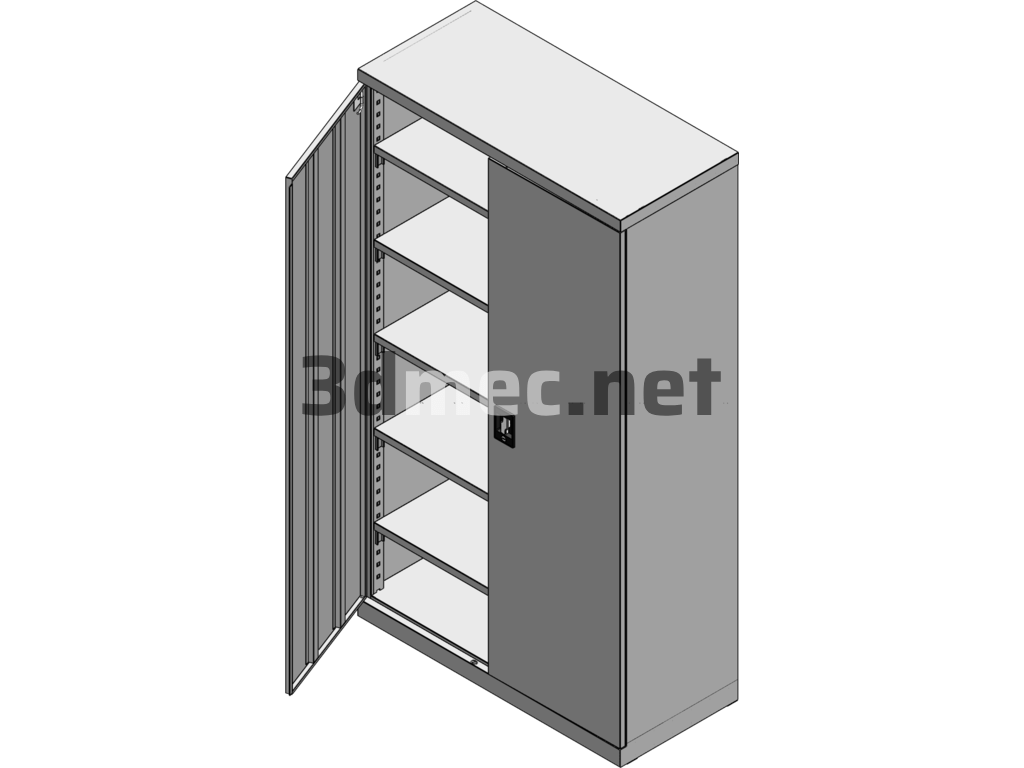 File Cabinet Design - 3D Model SolidWorks Free Download