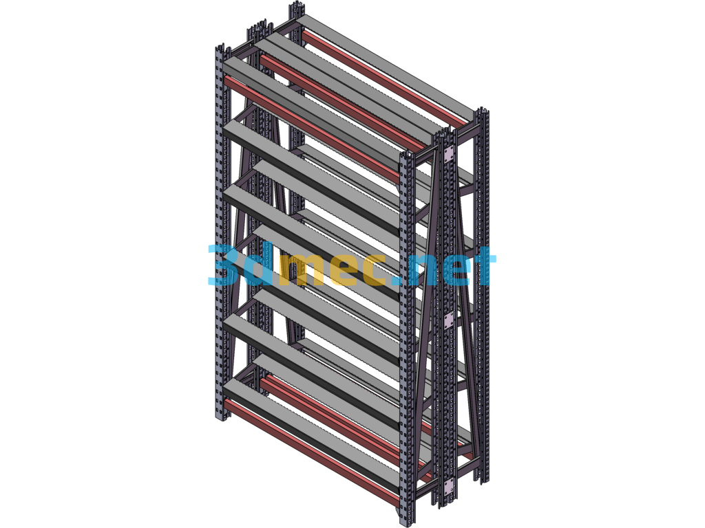 CNC Tool Rack Tool Bevel Rack - 3D Model SolidWorks Free Download