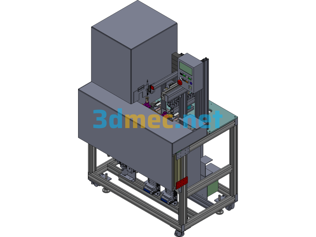 Fully Intelligent Marking Machine Equipment Design Model - 3D Model SolidWorks Free Download