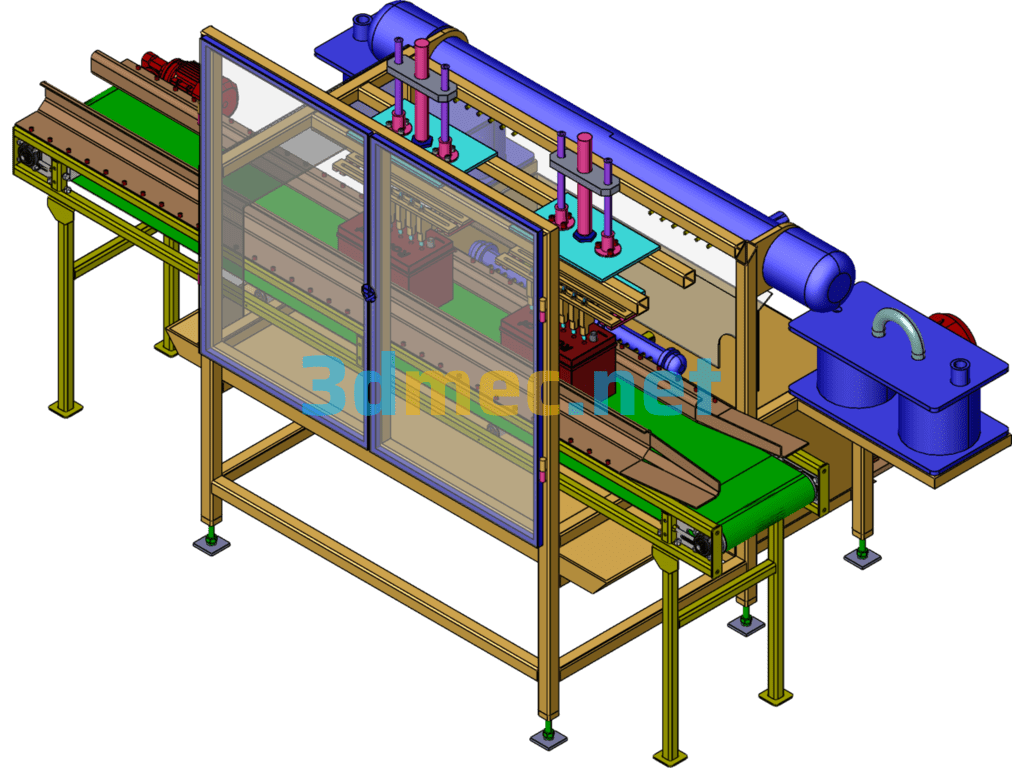 Battery Acid Injection Production Equipment - 3D Model SolidWorks Free Download