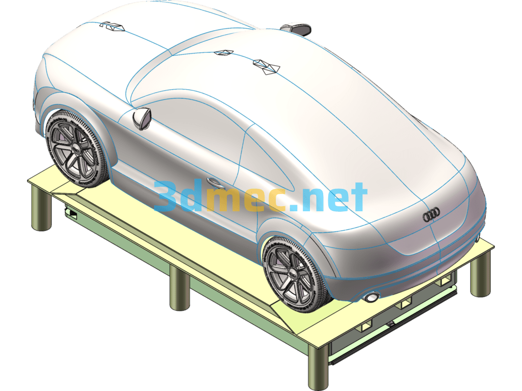 Agb Automatic Parking Car - 3D Model SolidWorks Free Download