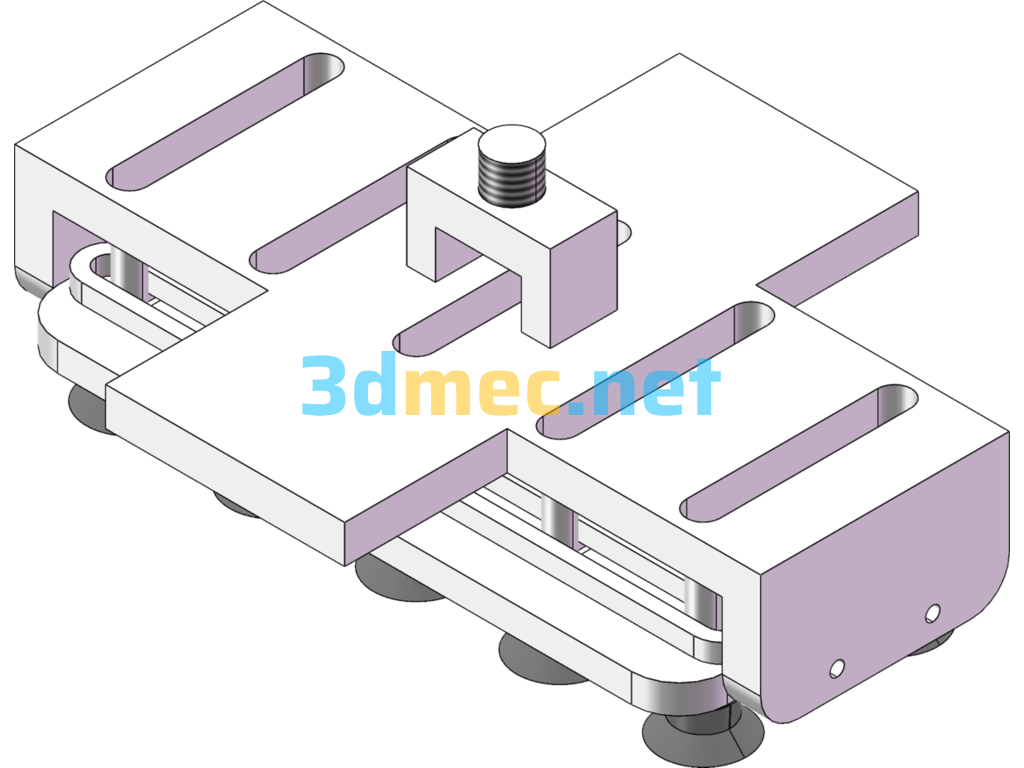 Variable Distance Suction Cup For Manipulator Truss Manipulator - 3D Model SolidWorks Free Download