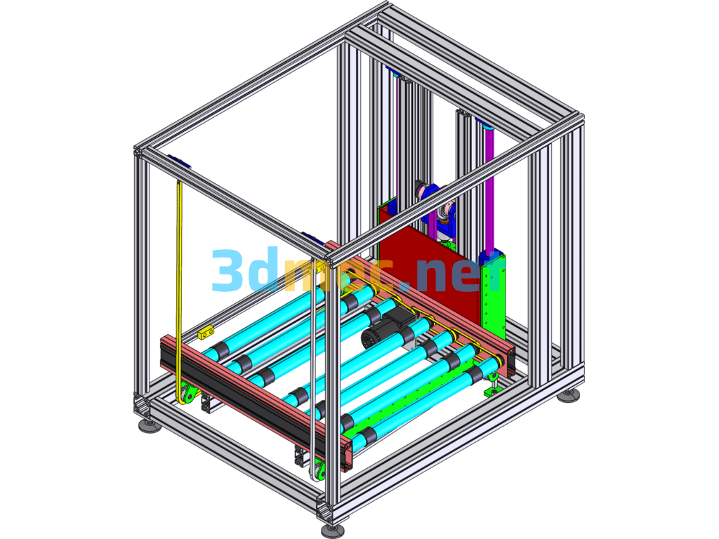 Small Hoist For Electronics Industry - 3D Model SolidWorks Free Download