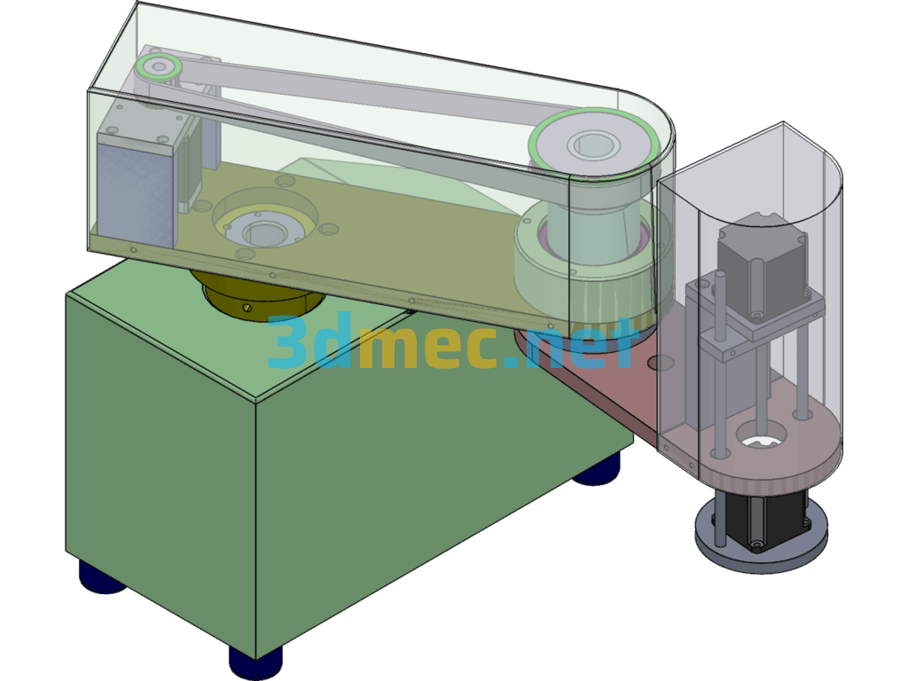 4-Axis Manipulator Small Object Transfer And Handling Robot - 3D Model SolidWorks Free Download