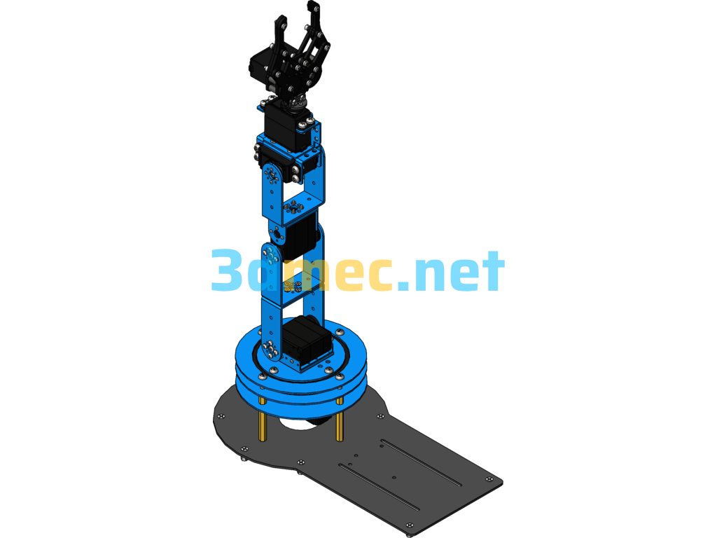 DIY Six-Axis Robot - 3D Model SolidWorks Free Download