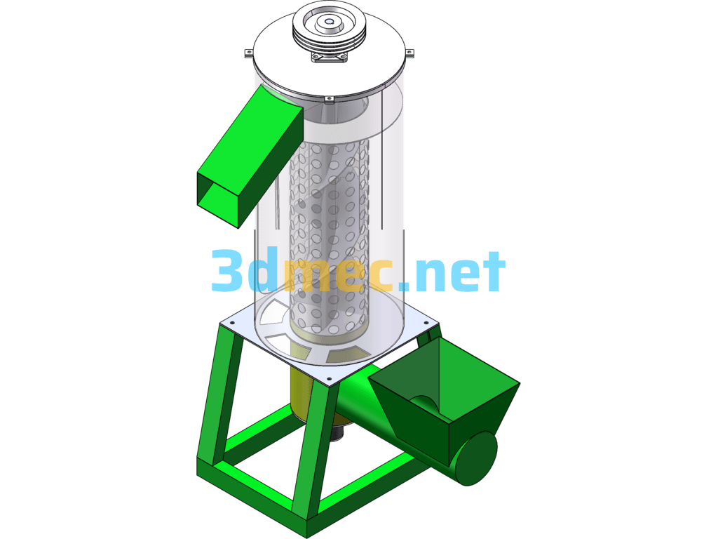 TL-825 Material Lifting And Drying Machine - 3D Model SolidWorks Free Download