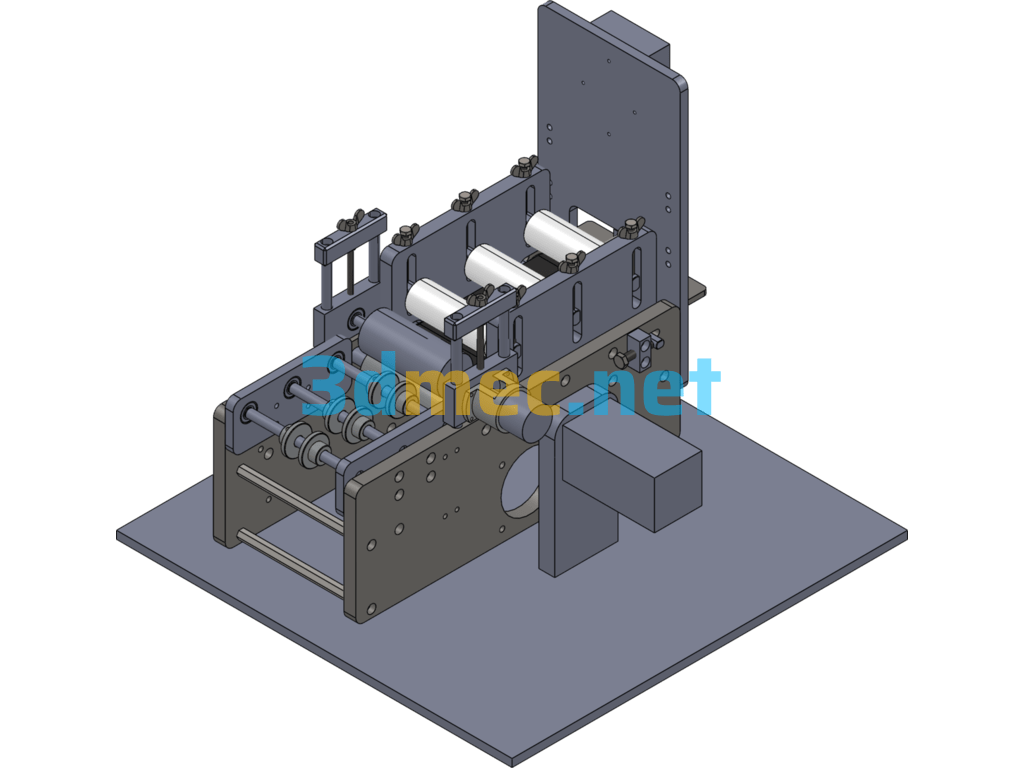 Extruder Plastic Hose Cutting Machine - 3D Model SolidWorks Free Download