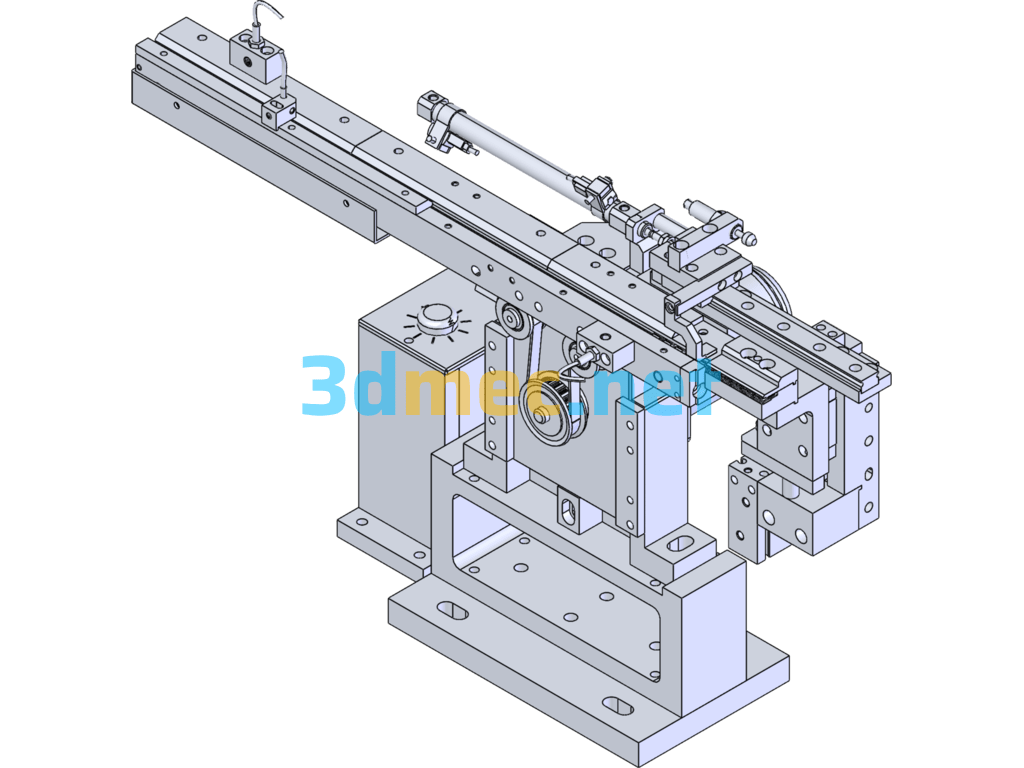 Small Adjustable Speed Conveyor Line - 3D Model SolidWorks Free Download