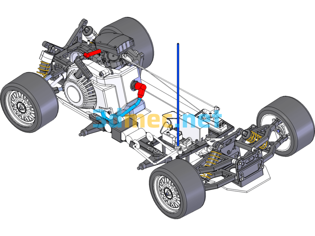 Remote Control Racing - 3D Model SolidWorks Free Download