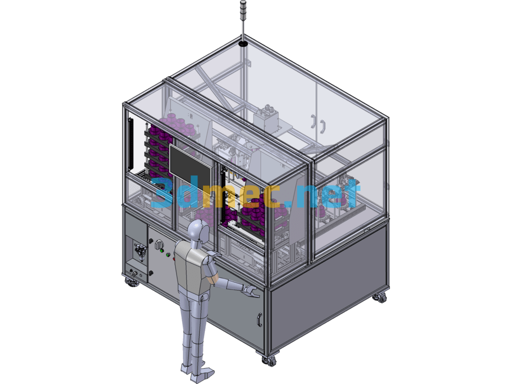 Filter Automatic Test Station - 3D Model SolidWorks Free Download