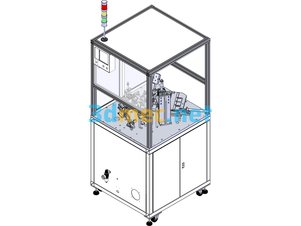 Motor Pole Assembly Machine - 3D Model SolidWorks Free Download