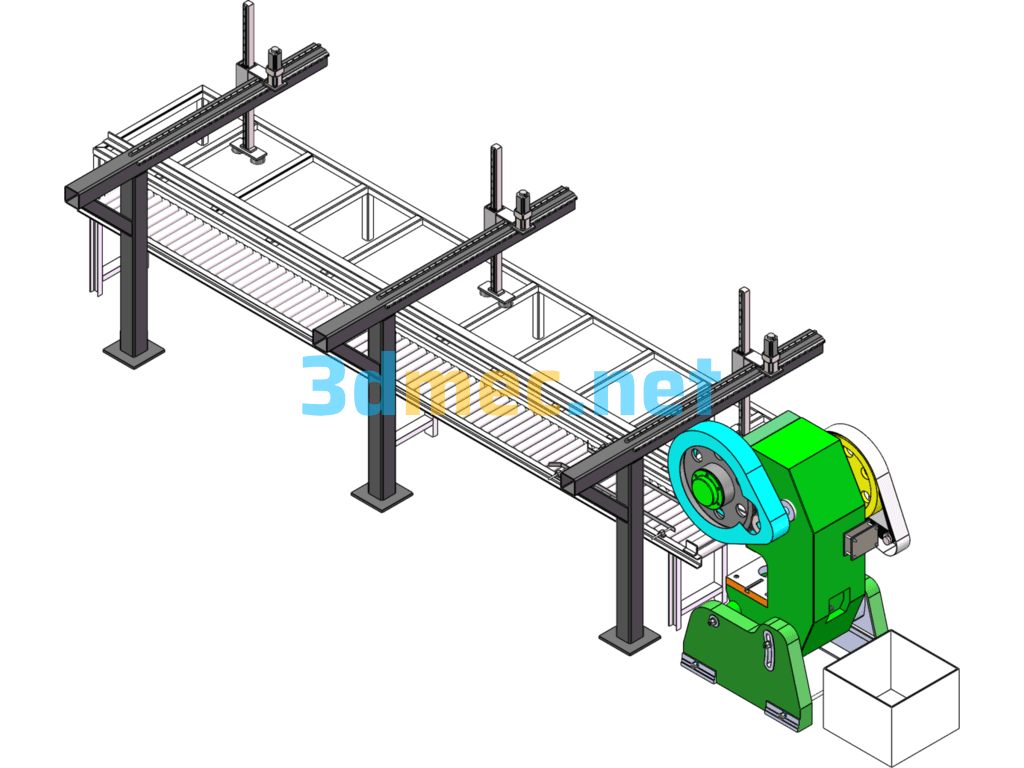 Fast Punching Machine - 3D Model SolidWorks Free Download