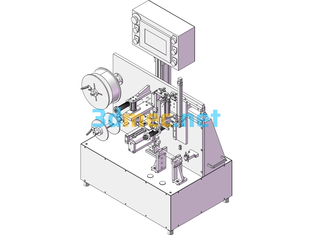 Wire Folding Labeling Machine - 3D Model SolidWorks Free Download