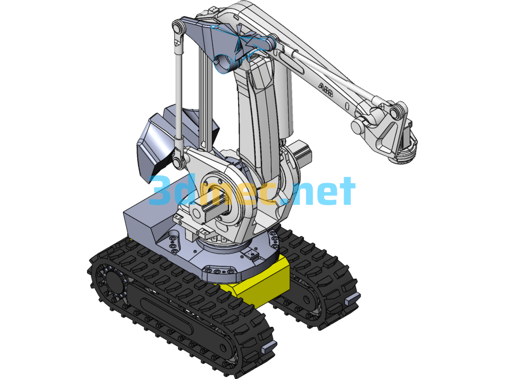 Tracked Mobile Palletizing Robot - 3D Model SolidWorks Free Download