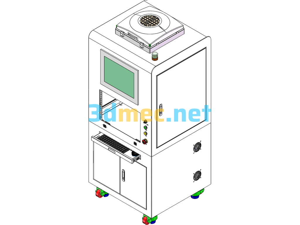 Floor-Standing Small Rack - 3D Model SolidWorks Free Download